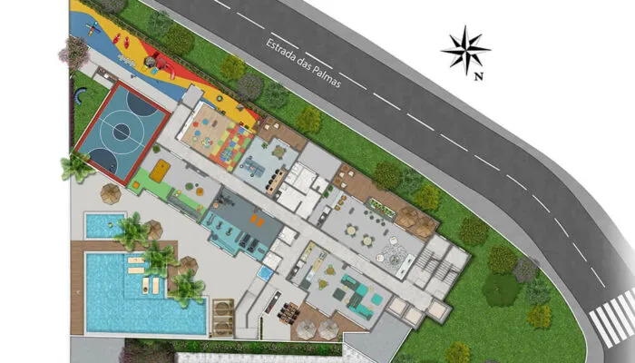 Planta do Solar das Violetas Residencial Clube