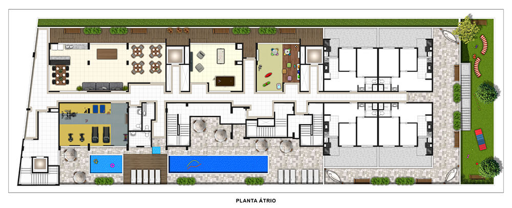 planta de um como de um apartamento