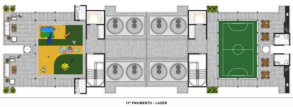 planta de um como de um apartamento