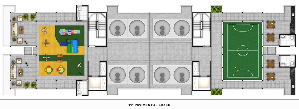 planta de um como de um apartamento