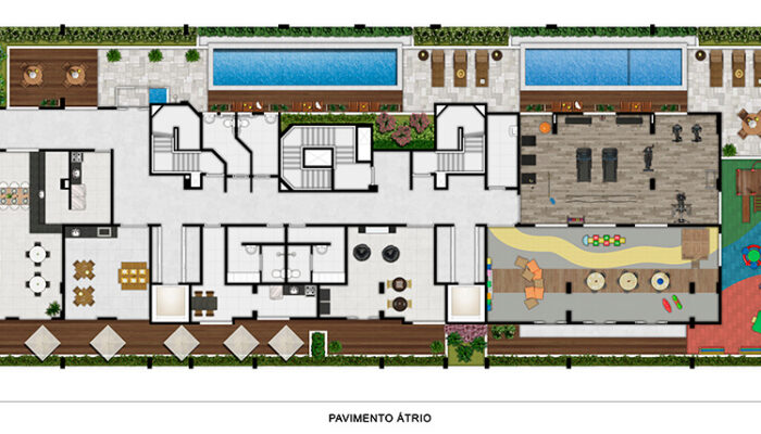 planta de um como de um apartamento